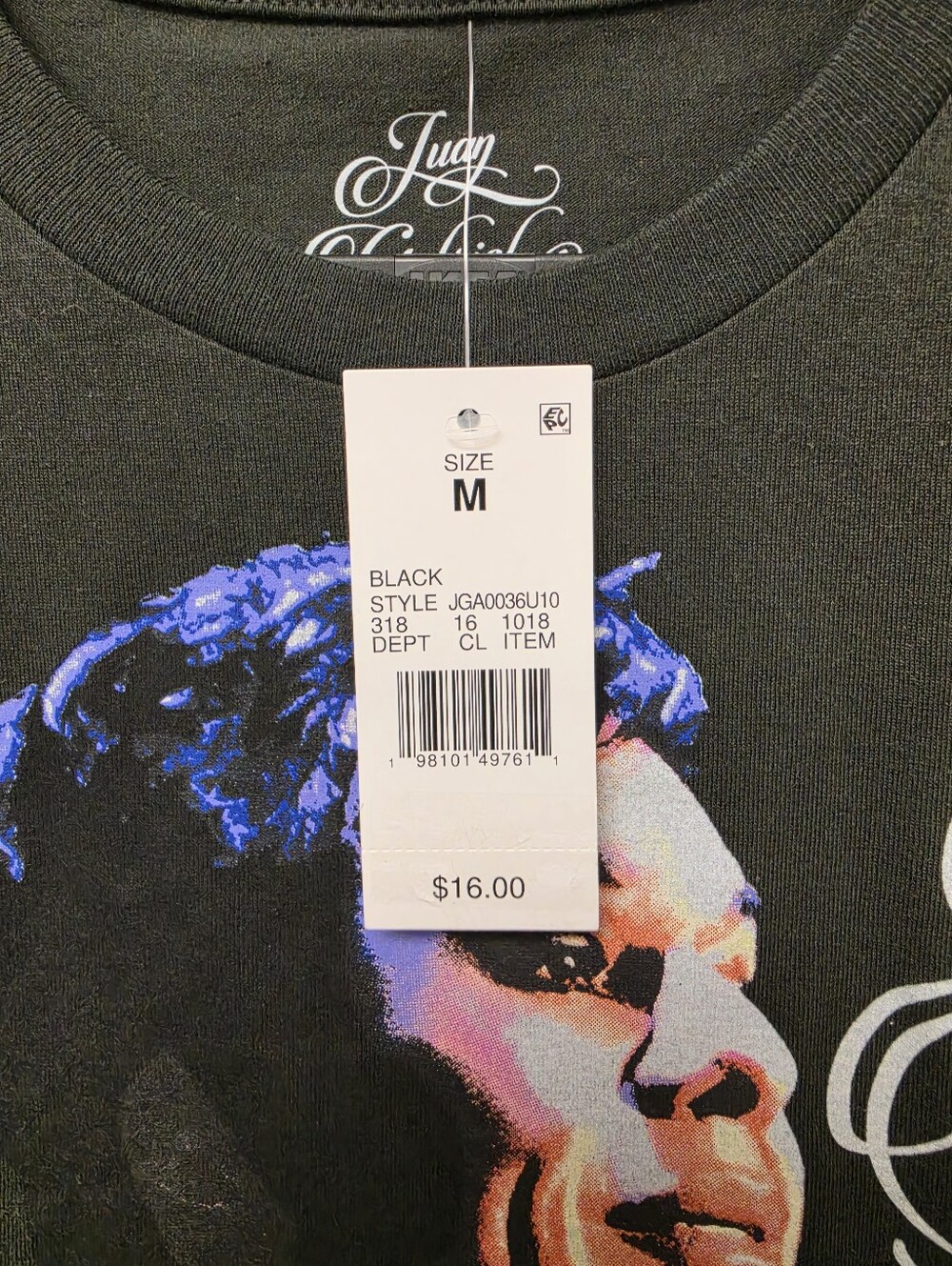 Juan Gabriel Graphic Tee Black M - Picture 6 of 7